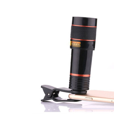 

Mobile Phone Telephoto Lens 12X Zoom Optical Telescope Camera Lens with Clips For iphone 4S 5S 6S 7 All Phone