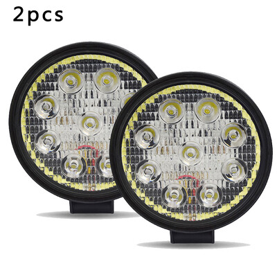 

Universal Round 4D Halo LED Car Work Light Headlight Waterproof 9V-85V 1800LM