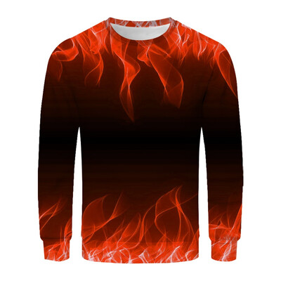 

Toponeto Mens New Style Fashion T-Shirt With 3D Printing And Long Sleeves Sweater Blouse