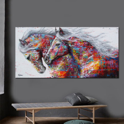 

Horse Canvas Printings Abstract Canvas Horse Poster Prints Animal Wall Pictures Simple Painting Wall Picture Living Room Decor