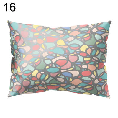 

Colorful Stripe Car House Pillow Case Cushion Cover Sofa Bed Car Office Decor