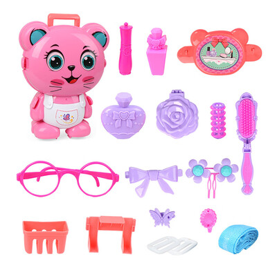 

YIWULAGirls Glamour Makeup Dressing Table Stool Playset Toy