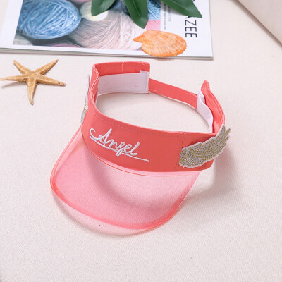 

Baby Cat Baby Cute Letter Embroidery Empty Top Hat Sunscreen Tourism Beach Outdoor Children Sun Cap