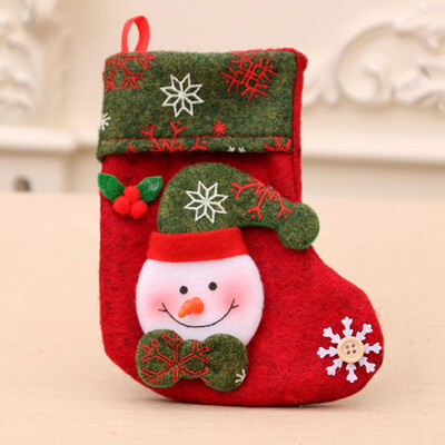 

Santa Claus Stocking Hanging Socks Printed Candy Bag Decoration Party Xmas