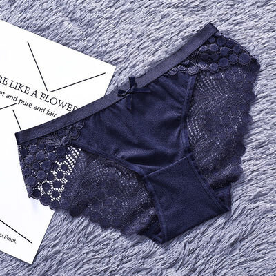 

Womens Sexy Lace Panties Seamless Cotton Breathable Panty Hollow Briefs Plus Size Girl Brand Underwear