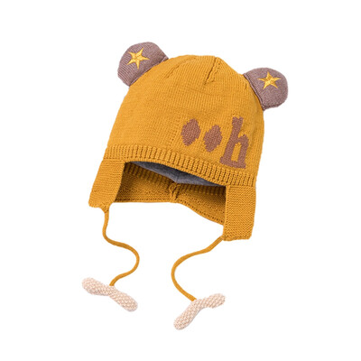 

Autumn Baby Girls Boys Hats Toddler Star Printed Hats With Ear Design Casual Caps Headwear