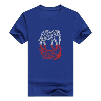 

Elephant Hoodie Animal Lover Mens T-Shirt Broadcloth Shirt Fashions Funny