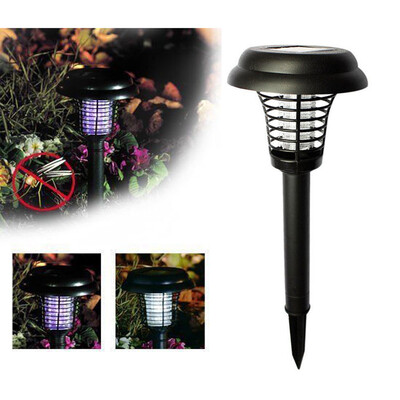 

〖Follure〗Solar Powered LED Light Mosquito Pest Bug Zapper Insect Killer Lamp Garden Lawn