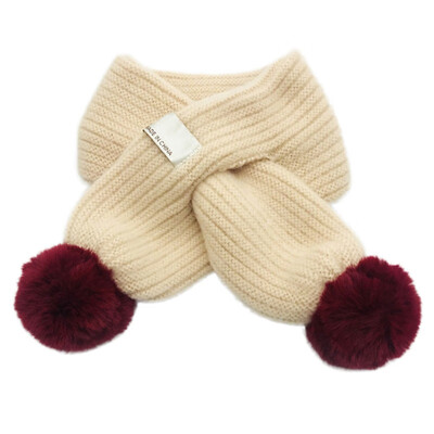 

9 Colors Baby Scarves Kids Neckerchief Winter Warm Scarves Boys Girl Kids Cute Simple Knitted Scarf for Children