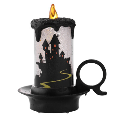 

Halloween LED Candle Lights Battery Operated Colorful Flameless Candle Fireplace Dining Table Decorations For Halloween