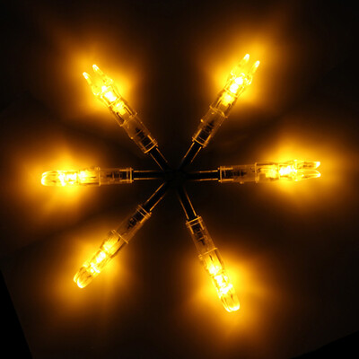 

6pcs Archery LED Lighted Shining Arrow Nocks Tail 62mm Bow Arrow Exquisite