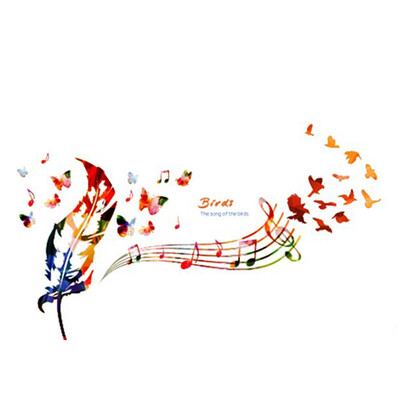 

DIY Living Room Bedroom Decoration Wall Stickers PVC Removable Transparent Composition Mural