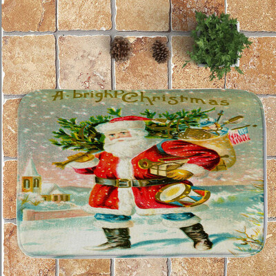 

Toponeto Merry Christmas Welcome Doormats Indoor Home Carpets Decor 40x60CM