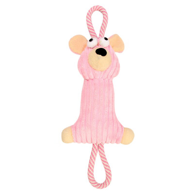 

1pc Plush Toy Dog Toys Bite Resistant Cleaning Teeth Dog Chew Puppy Toys Cartoon Animal Styles Pet Toys For Dogs