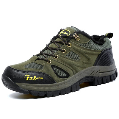 

Autumn Winter Fur Male Casual Shoes For Men Adult Mesh Brand Suede Leather Non Slip Walking Fashion Velvet Footwear Man