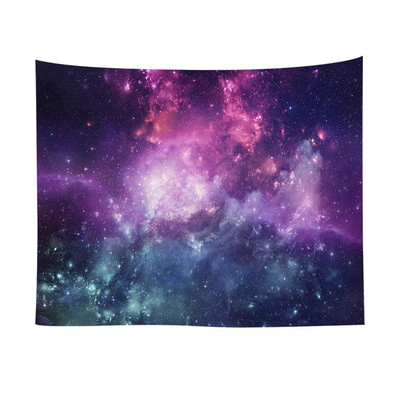

New custom Star universe series home tapestry wall mural beach towel sitting blanket polyester tapestry