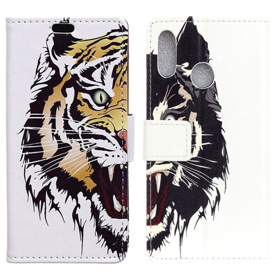

MOONCASE Millet Red Rice Note 6 Pro Pattern Leather Case - Tiger