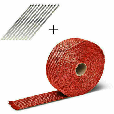 

Car Motorcycle Shield Exhaust Pipe Bandage Thermal Wrap Insulation Tape With Tie
