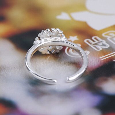

Adjustable 925 Sterling Ring Fashion Silver Opening Ring Simple Supplies