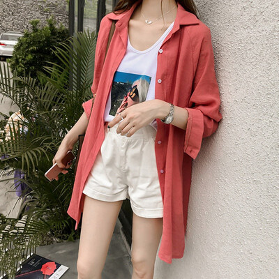 

BF Style Casual Long Sleeve Solid Shirt Women Loose High Quality Brand Spring Autumn Women Long Shirt Blouses Female Tops Blusas