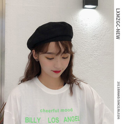 

Fallwinter 2019 new ladies Japanese art retro painter hat Korean version of Joker simple beret factory wholesale