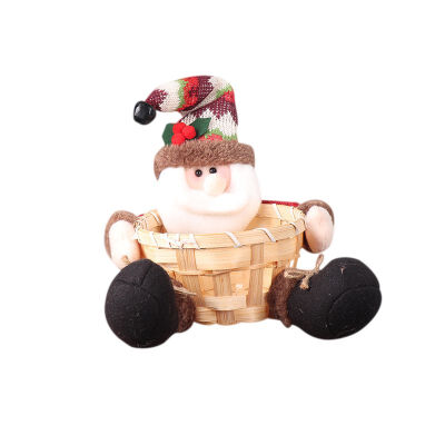 

Christmas Candy Tray Decoration Basket For Layout Ornament Props Party Gift Holder Xmas Storage Basket Gift