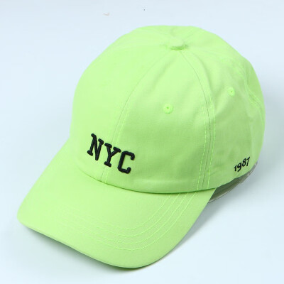 

Embroidered multicolor NYC letter baseball cap female spring&autumn outdoor sun hat young students cap male sun hat