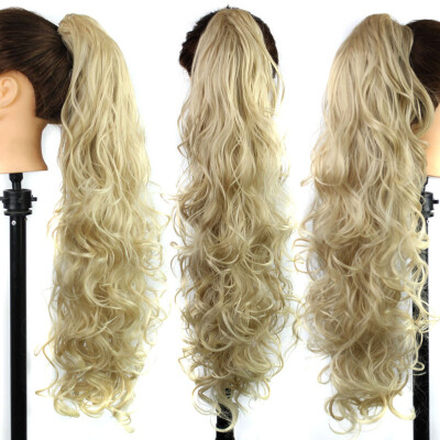 

〖Follure〗Long Clip-in Curly Claw Jaw Ponytail Clip In Hair Extensions Wavy Hairpiece