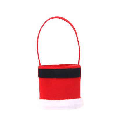 

Tailored Christmas Sled Shape Portable Candy Bag Cartoon Deer Pattern Apple pouch Snowman