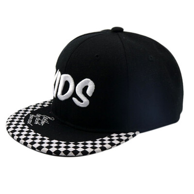 

Baby 09 Digital Flat Cap Sports Cap Kids KIOS Letter Flat Cap Hip Hop Cap Color Matching Hat Adjustable Hat