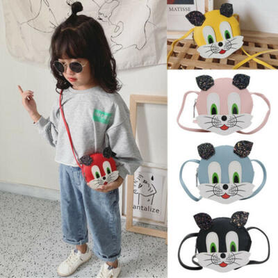 

Cute Children Girls Mini Small Cat Crossbody Shoulder Bag Messenger Purse