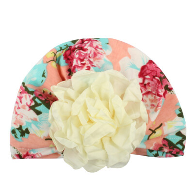 

Newborn Baby Girl Boy Soft Cute Flower Turban Knot Hospital Hats Toddler Floral Caps Headwear