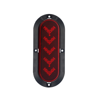 

6 LED Oval Taillights With Arrow Steering Truck Trailer Light Lamp Side 12V DC