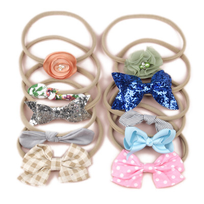 

New 10Pcs Baby Cute Girls Rabbit Ears Design Headband Headwear Apparel Photography Prop Party Gift