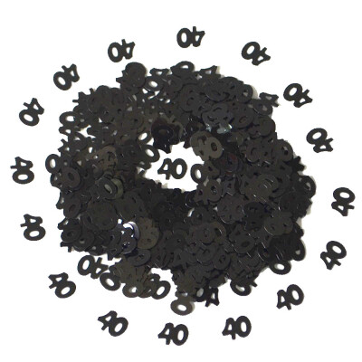 

Gobestart Black Birthday Confetti 30 40 50 60 70 80 Age Number Party Decor