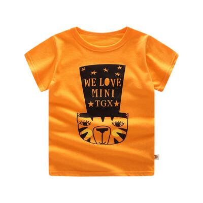 

Summer Baby Toddler Boy Girl Cotton Short Sleeve T-shirt Cartoon Print Bottom Tops Shirts Comfortable For Dressing