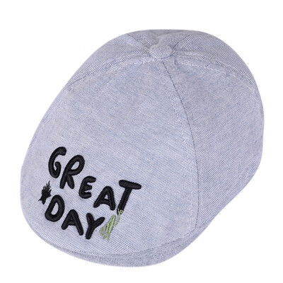 

Childrens Unisex Hat Letter Pattern Plaid Beret Toddler Baby Cute Fashion Casual Retro All-match Cap Hat