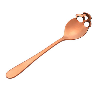 

Stainless Steel coffee Scoop Skull shape dessert spoon Food grade ice cream candy tea spoon tableware Drop shipping