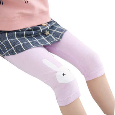 

Baby Girls Lovely Rabbit Print Calf-Length Pants Cotton Stretch Summer Leggings