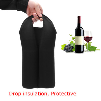 

1Carry 2-Bottle DrinkWineBeer Insulated Neoprene Bag Tote Carrier Cooler Case