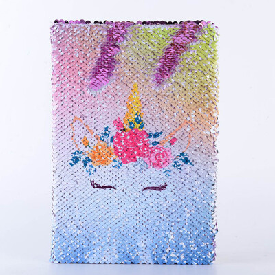 

A5 Printing Unicorn Flip Color Change Glittering Notebook Fashion Stationery UK