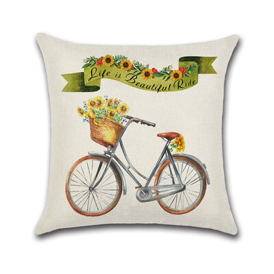 

New Farm Sunflower Pillow Case Thanksgiving Autumn Bedroom Sofa Car Seat Cover