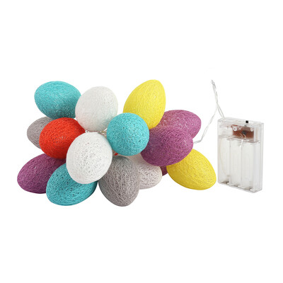

20 LEDs Colorful Easter Egg Light String 22M Decoration Battery Operated Lighting Chains for Christmas Hallowmas
