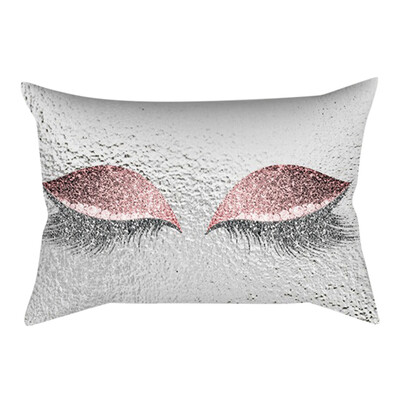 

〖Follure〗Eyelash Out Soft Velvet Cushion Cover 30x50cm Marble Pillow Cases