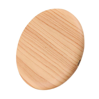 

Slim Round Wood Grain Portable Qi Wireless Charger Charging Pad Compatible for Qi-enable Mobile Phones