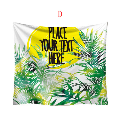

Toponeto Fashion Tapestry Green Leaf Pattern Fresh Style Decorative Tapestry Home Decor
