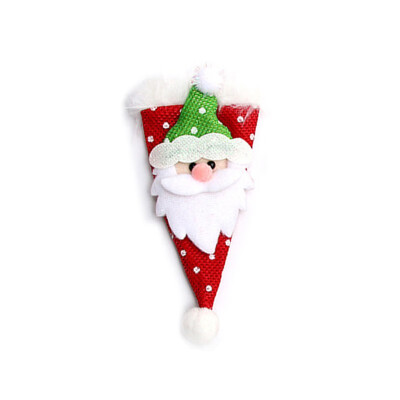 

Christmas Decorations Fashion Lovely Creative Christmas Hat Doll Table Dinner Knives And Forks Cover