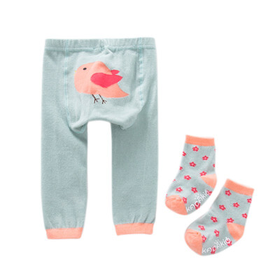 

Cartoon Baby Boys Girls Leggings Autumn Winter Warmer Cotton PP Pants TrousersSocks 0-6Y