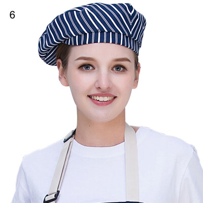 

Women Fashion Print Hotel Restaurant Chefs Beret Cafe Waiters Hat Cap Headgear