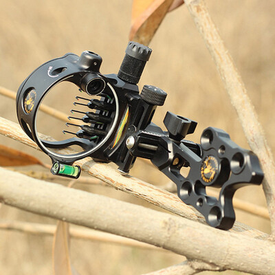 

Archery Compound Recurve Bow Sight Peep Micro Adjustable 0019 Optical Fiber